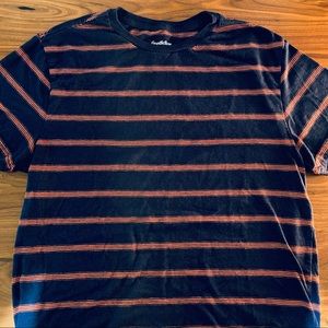 Goodfellow & Co. Blue Striped T-Shirt